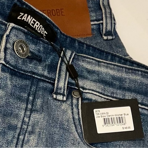 *NWT* Zanerobe - Joe Blow Worker Blue Denim Jeans in Size Mens 30 - Picture 15 of 16